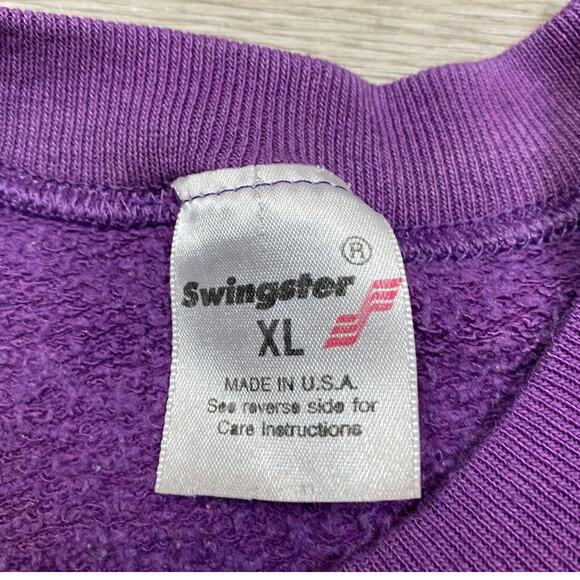 Vintage 90s Los Angeles Lakers Crewneck Pullover Sweatshirt Women's XL - Picture 6 of 11